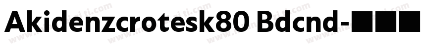 Akidenzcrotesk80 Bdcnd字体转换
